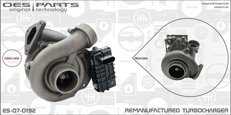 OES PARTS kompresorius, įkrovimo sistema ES-07-0192